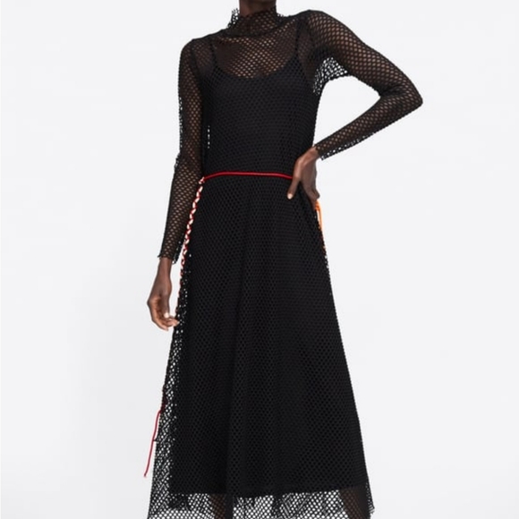 Zara Long black dress - Picture 2 of 7